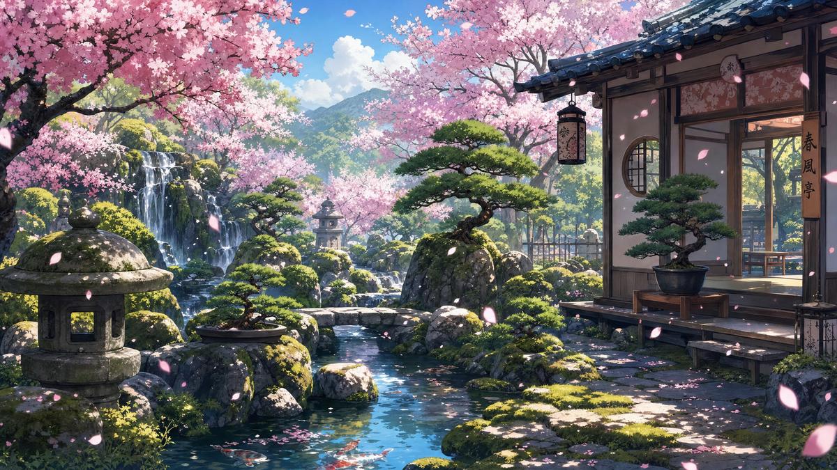 同好动漫 同好动漫视频：日式庭院盆景设计视频演示教学